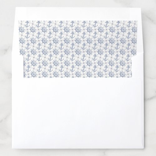 Nautical Pattern Envelope Liner