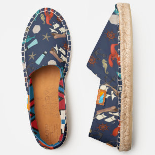 Nautical Pattern Espadrilles