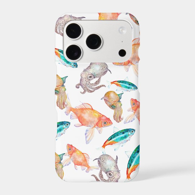 Nautical pattern iphone case (Back)
