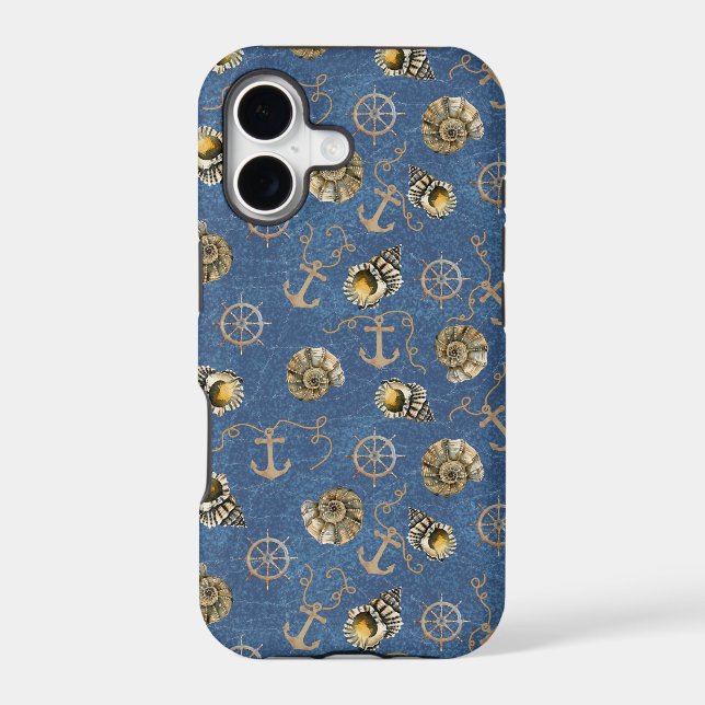 nautical pattern iphone case (Back)