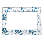 Nautical pattern magnetic photo frame