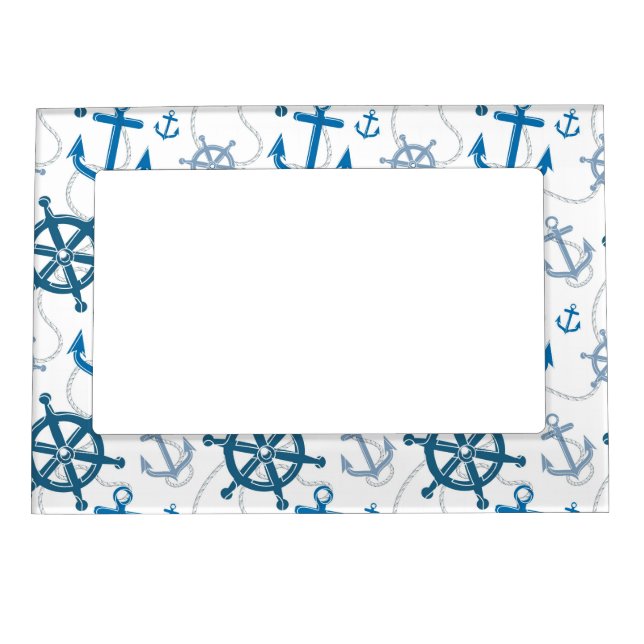 Nautical pattern magnetic photo frame (Front)