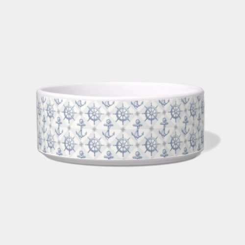 Nautical Pattern Medium Pet Bowl