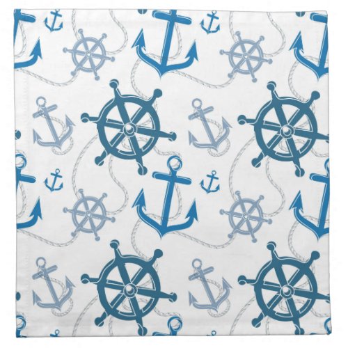 Nautical pattern napkin