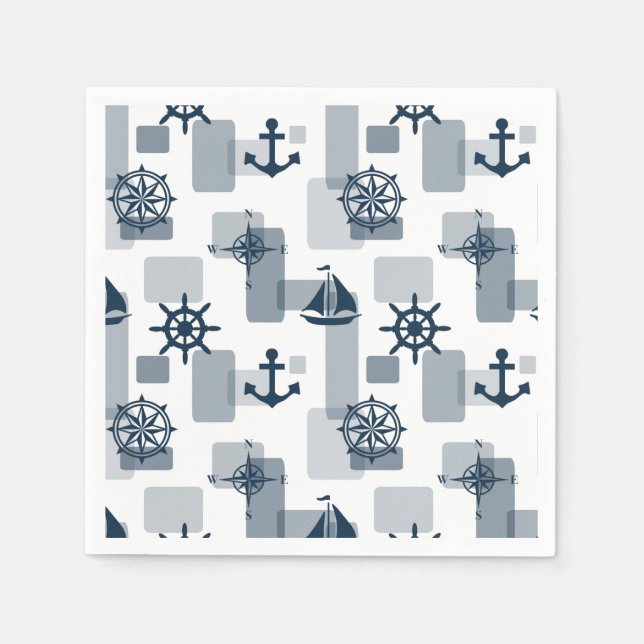 Nautical pattern napkins (Front)