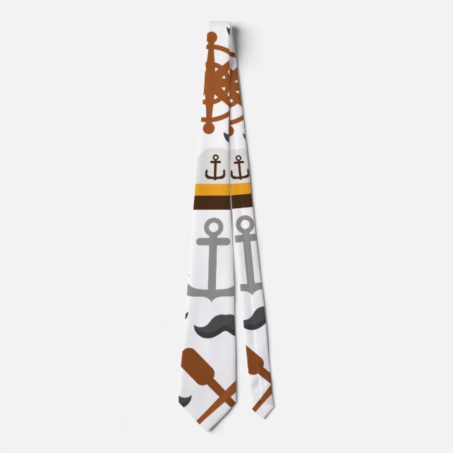 Nautical Pattern Neck Tie (Front)
