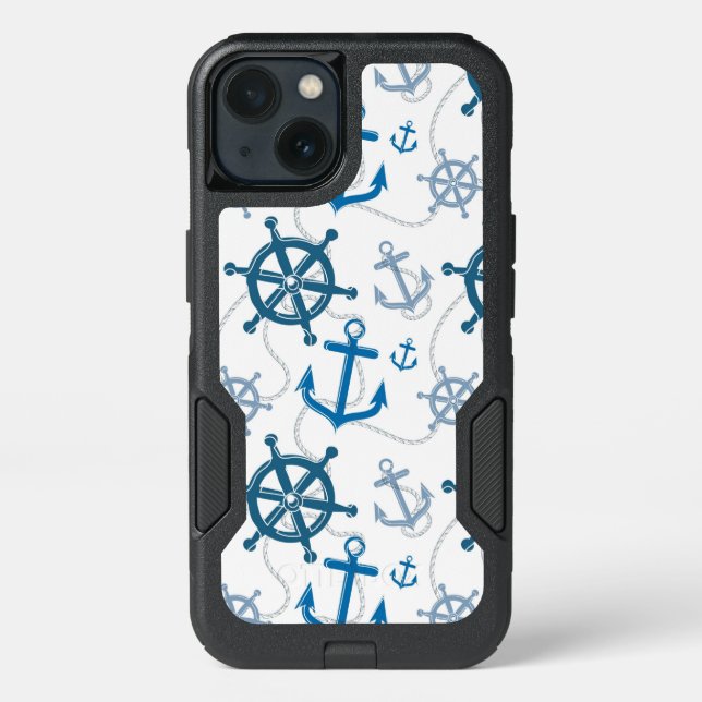 Nautical pattern otterbox iPhone case (Back)