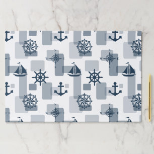 Nautical pattern paper pad