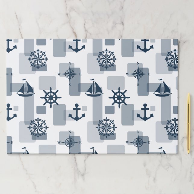 Nautical pattern paper pad (Insitu)