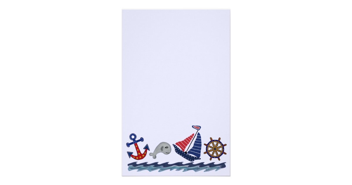 Nautical Pattern Stationery