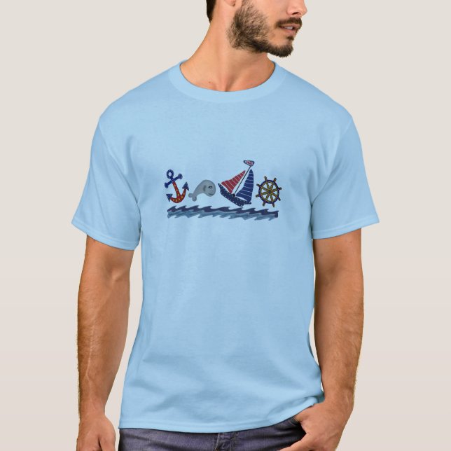 Nautical Pattern T-Shirt (Front)