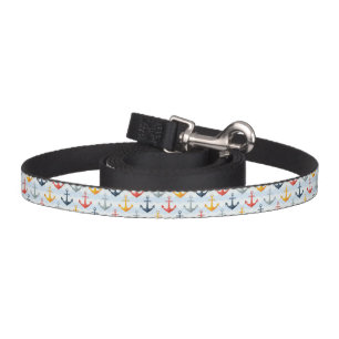 Nautical Pattern with Anchors Pet Leash