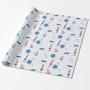 Nautical Pattern Wrapping Paper