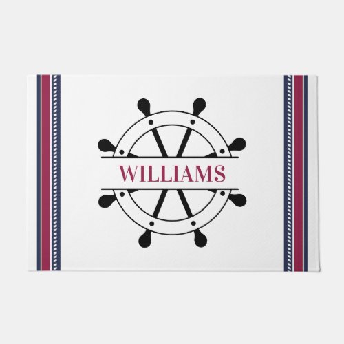 Nautical Personalized Doormat