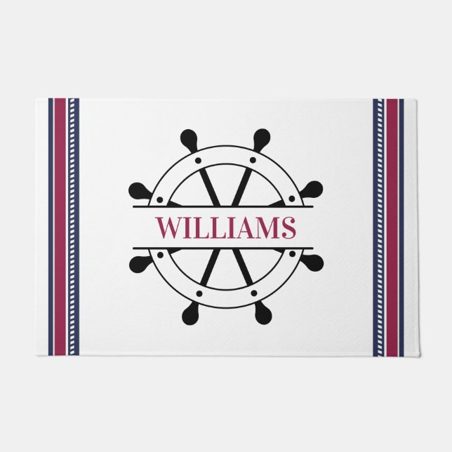 Nautical Personalized Doormat (Front)
