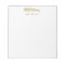 Nautical Personalized Notepad, Gold Whale
