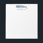 Nautical Personalized Notepad, Navy Blue Notepad<br><div class="desc">Use the template to add personalization to the top of the notepad.</div>