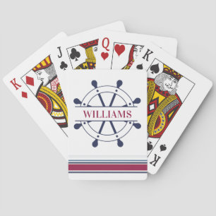 Nautical Personalized Poker Cards