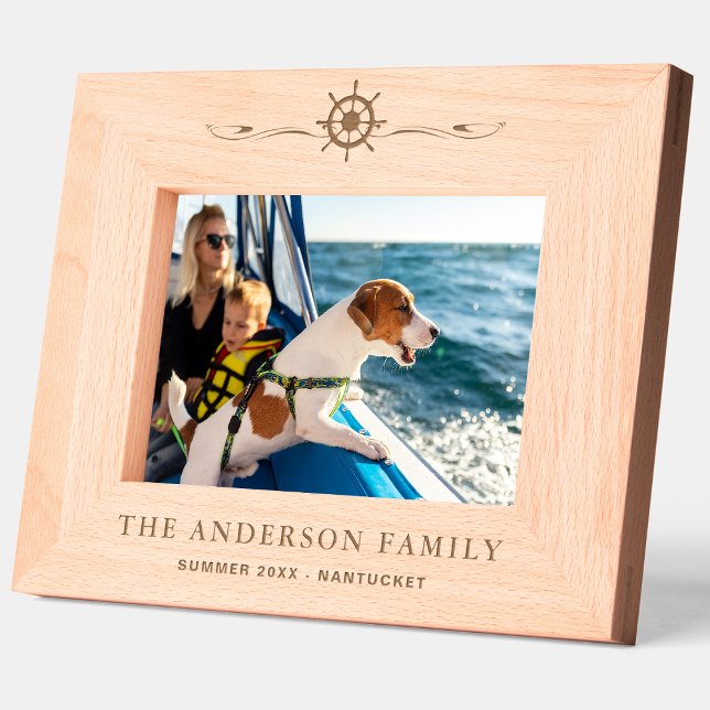 Nautical Personalized wooden picture frame (Creator Uploaded)