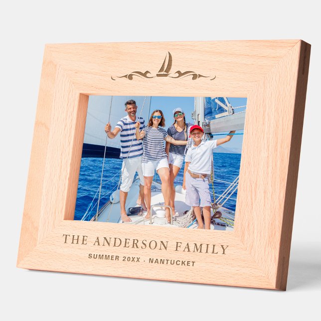 Nautical Personalized wooden picture frame Engraved Frames (Creator Uploaded)