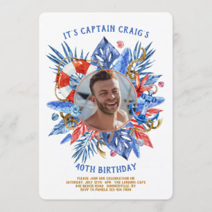 Nautical Photo Invitation