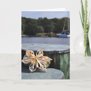 Nautical Piling Christmas Ornaments Card