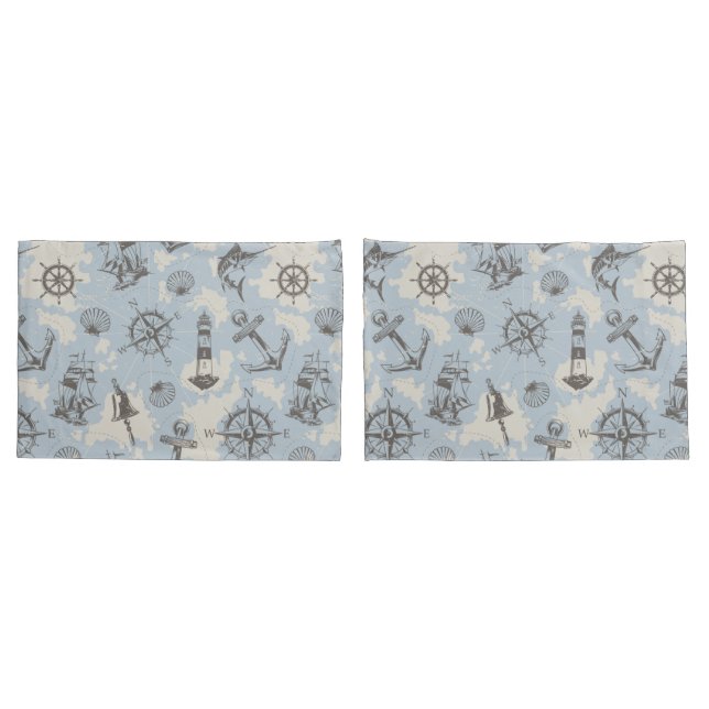 Nautical Pillow Case (Back-Set)