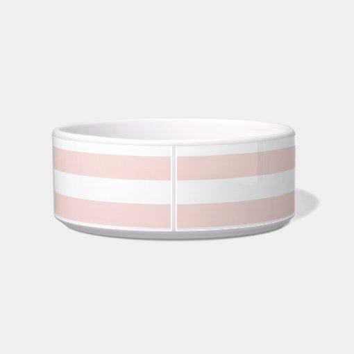 Nautical Pink Stripe Anchor Personalized Bowl Zazzle