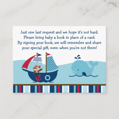 Nautical Pirate Book Request Cards