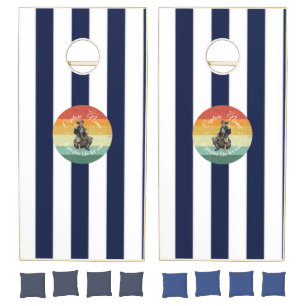 Nautical Pirate Theme Cornhole Set