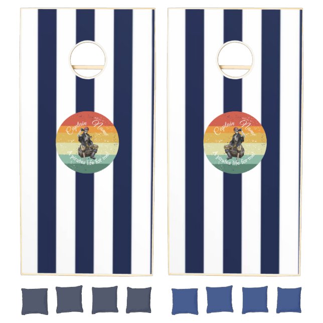 Nautical Pirate Theme  Cornhole Set (Set)