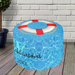 Nautical Pool Beach Party Pouf