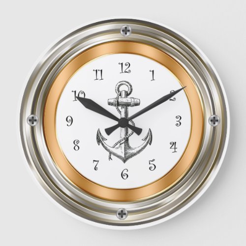 Nautical Porthole Design Wall Clocks