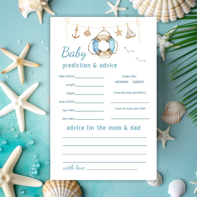 Nautical Prediction and Advice Game Card (Creator Uploaded)