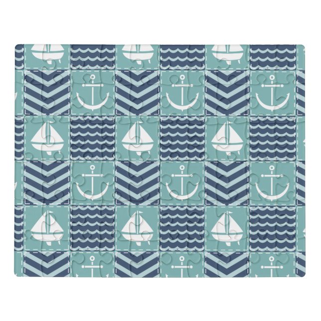 Nautical Quilt Acrylic Puzzle (Puzzle Horizontal)