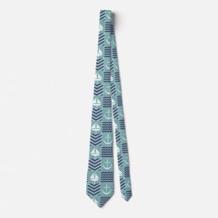 Nautical Quilt Men's Neck Tie