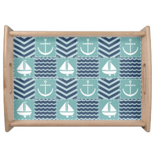 Nautical Quilt Serving Tray