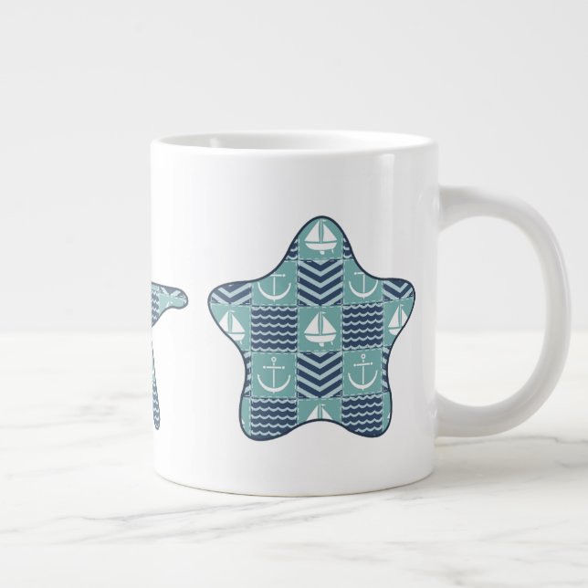 Nautical Quilt Specialty Mug (Right)