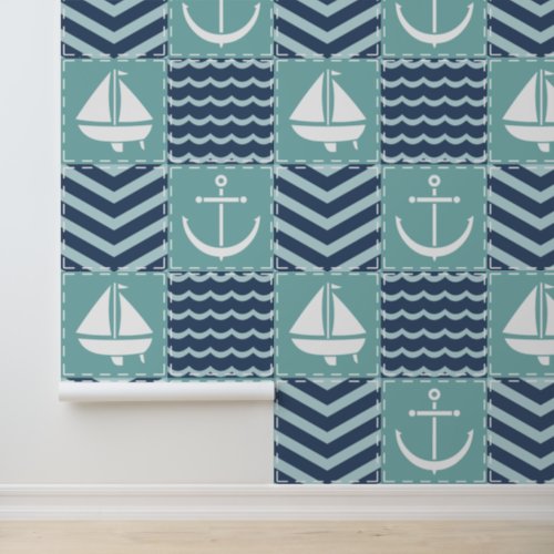 Nautical Quilt Wallpaper