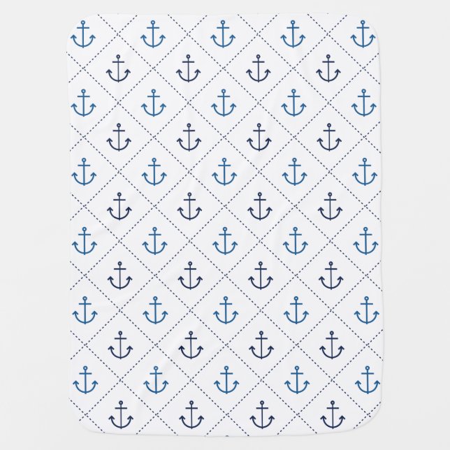 Nautical Receiving Blanket (Front)