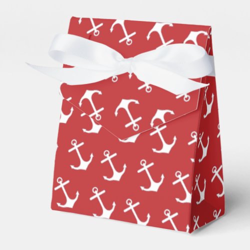 Nautical Red Anchor Gift Box