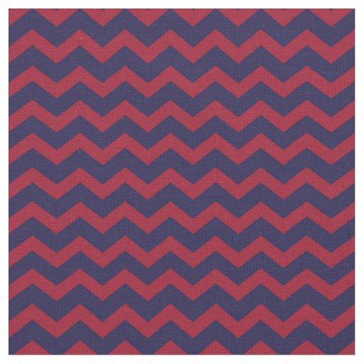 Nautical Red and Blue Chevron | Mix and Match Fabric
