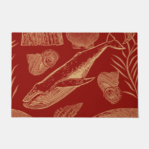 Nautical Red Doormat