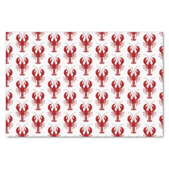 Nautical Red Lobster Marine Theme Tissue Paper by idesigncafe at Zazzle