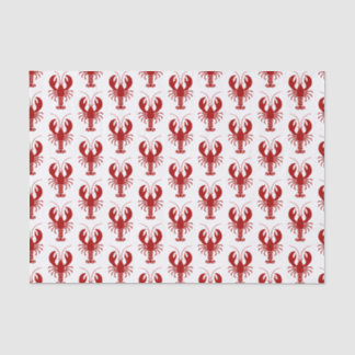 Nautical Red Lobster Marine Theme Tissue Paper