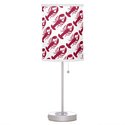 Nautical Red Lobster Table Lamp