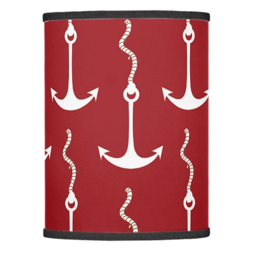 Nautical _ Red White and Blue Lamp Shade