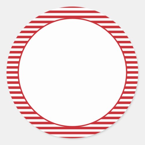 Nautical red white stripes blank food labels