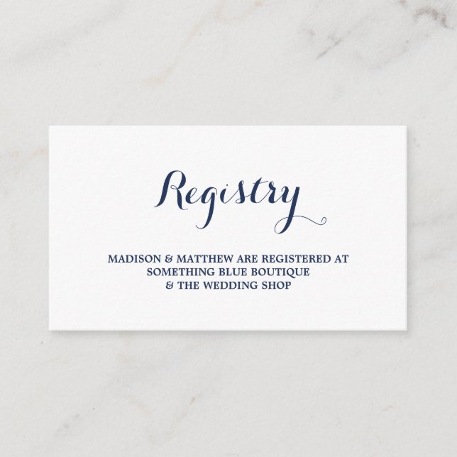 Nautical | Registry Card (Front)