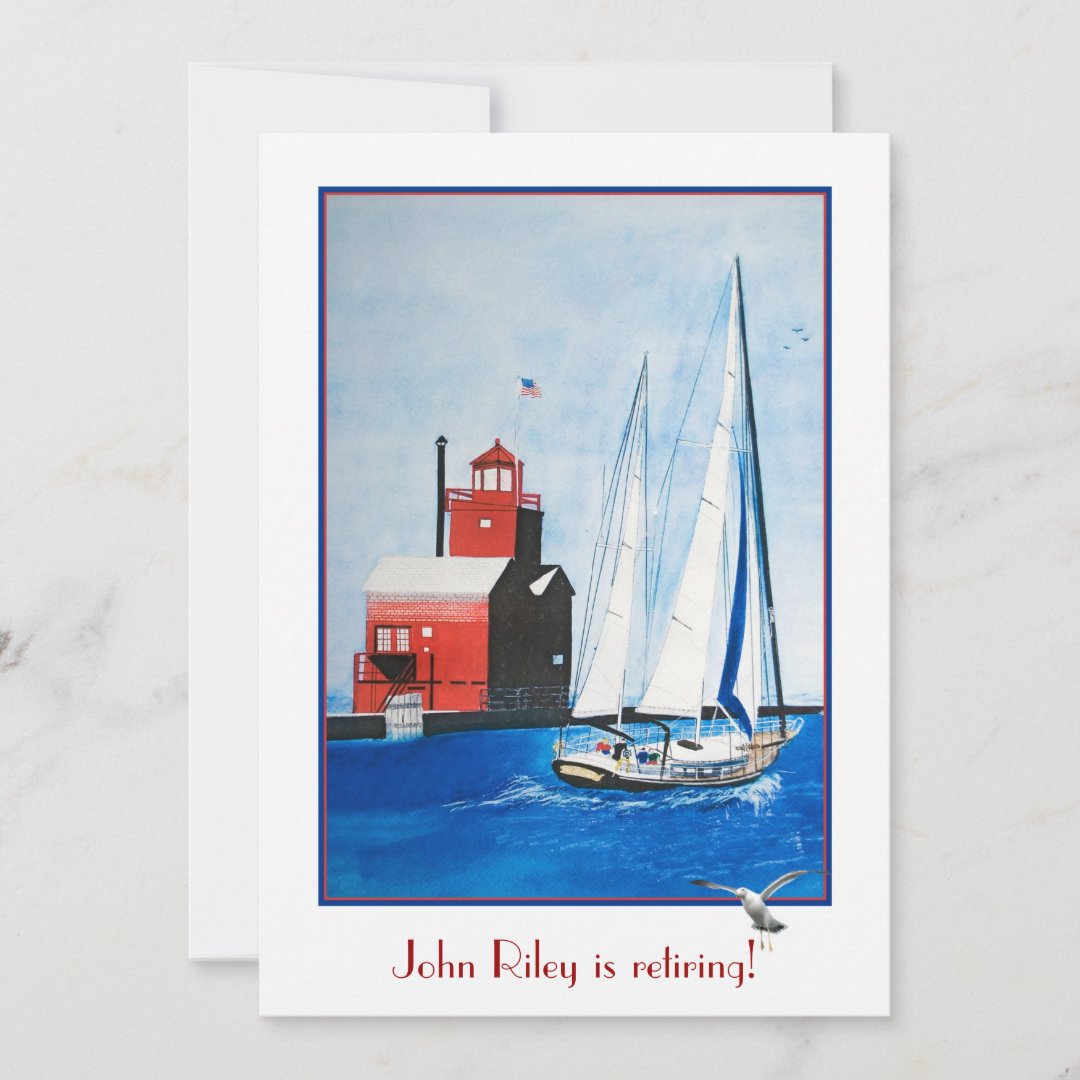 Nautical Retirement Party Invitation | Zazzle